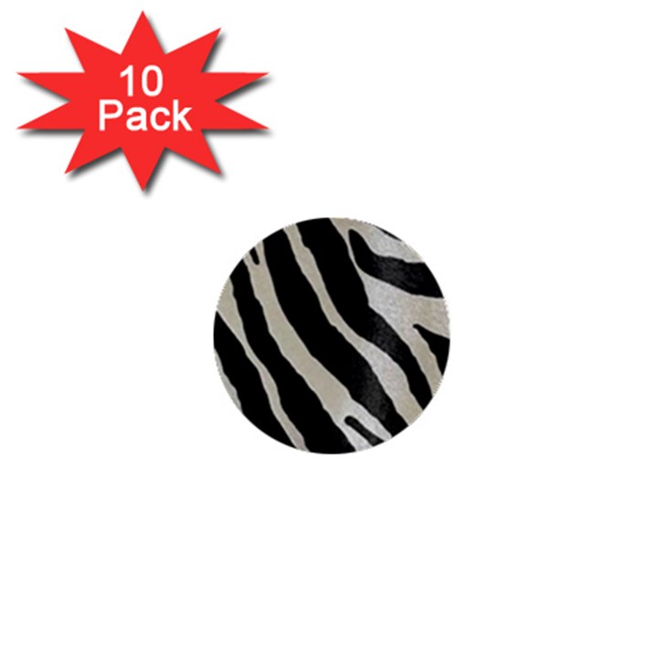 Zebra print 1  Mini Buttons (10 pack) 