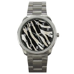 Zebra Print Sport Metal Watch by NSGLOBALDESIGNS2