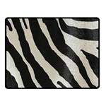 Zebra print Fleece Blanket (Small) 50 x40  Blanket Front