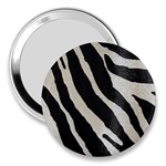 Zebra print 3  Handbag Mirrors Front