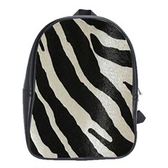 Zebra Print School Bag (xl) by NSGLOBALDESIGNS2