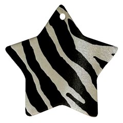 Zebra Print Ornament (star) by NSGLOBALDESIGNS2