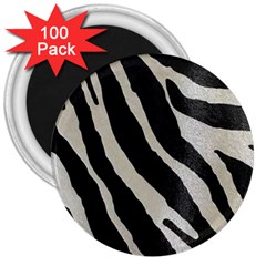 Zebra Print 3  Magnets (100 Pack) by NSGLOBALDESIGNS2