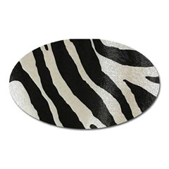 Zebra Print Oval Magnet by NSGLOBALDESIGNS2