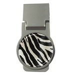 Zebra print Money Clips (Round)  Front