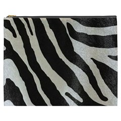 Zebra Print Cosmetic Bag (xxxl) by NSGLOBALDESIGNS2