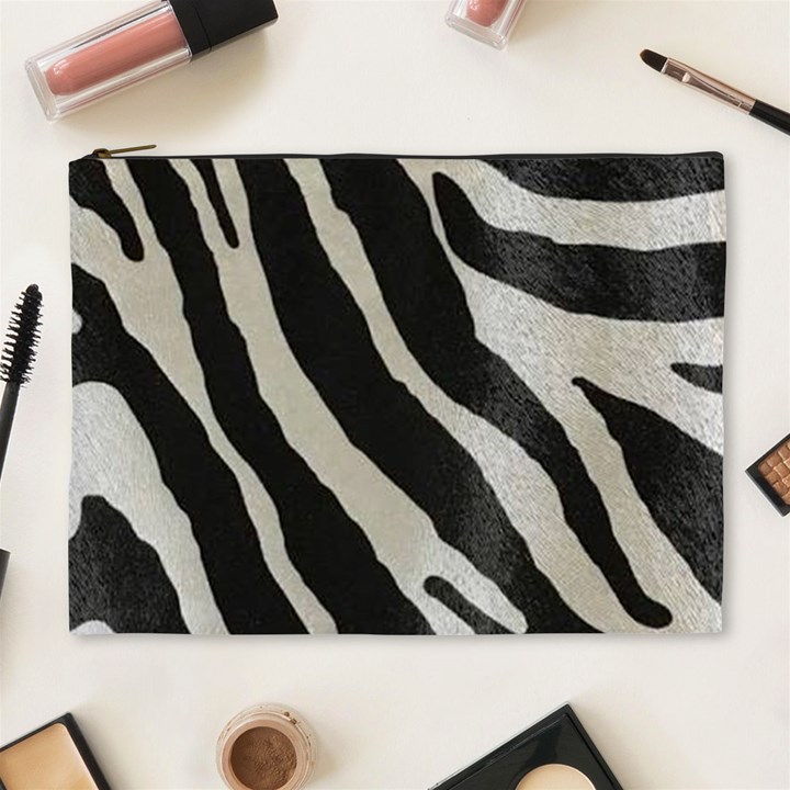 Zebra print Cosmetic Bag (XL)