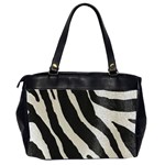 Zebra print Oversize Office Handbag (2 Sides) Back