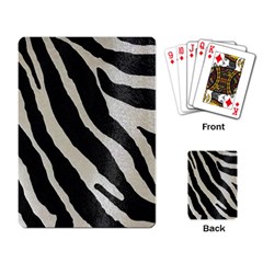 Zebra Print Playing Cards Single Design by NSGLOBALDESIGNS2