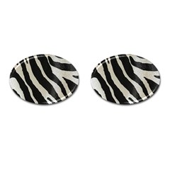 Zebra Print Cufflinks (oval) by NSGLOBALDESIGNS2