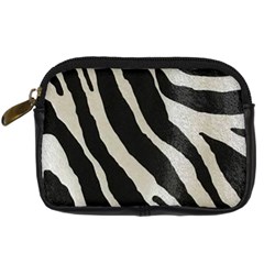 Zebra Print Digital Camera Leather Case by NSGLOBALDESIGNS2