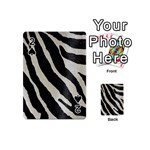 Zebra print Playing Cards 54 (Mini) Front - Spade2