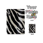 Zebra print Playing Cards 54 (Mini) Front - SpadeA