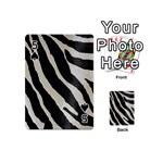 Zebra print Playing Cards 54 (Mini) Front - Spade5