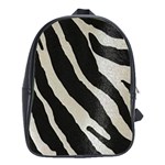 Zebra print School Bag (XL) Front