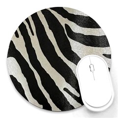 Zebra Print Round Mousepads by NSGLOBALDESIGNS2