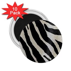 Zebra Print 2 25  Magnets (10 Pack)  by NSGLOBALDESIGNS2