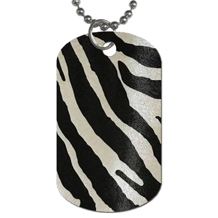 Zebra print Dog Tag (One Side)