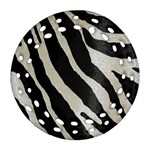 Zebra print Ornament (Round Filigree) Front