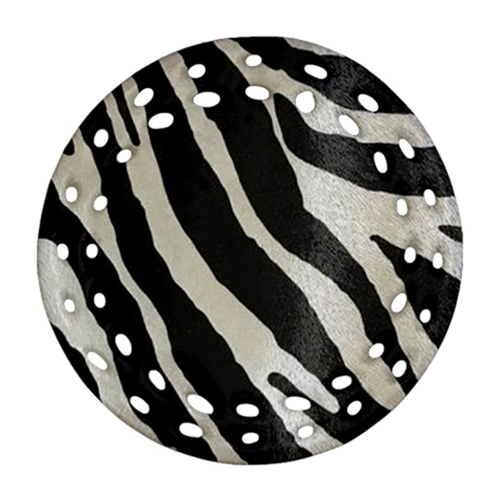 Zebra print Ornament (Round Filigree)