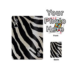 Zebra Print Playing Cards 54 (mini) by NSGLOBALDESIGNS2