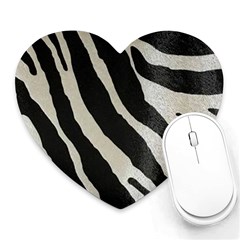 Zebra Print Heart Mousepads by NSGLOBALDESIGNS2