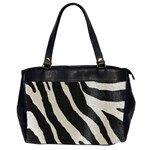 Zebra print Oversize Office Handbag (2 Sides) Front