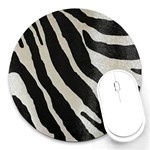 Zebra print Round Mousepads Front