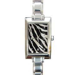 Zebra Print Rectangle Italian Charm Watch by NSGLOBALDESIGNS2