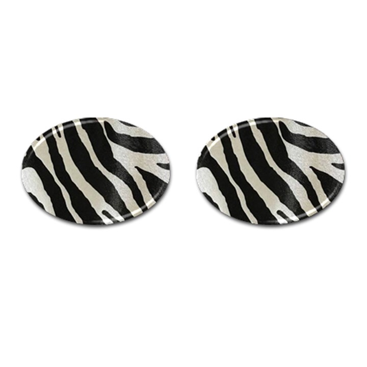 Zebra print Cufflinks (Oval)