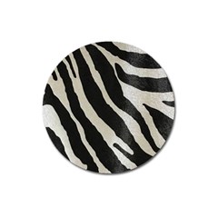 Zebra Print Magnet 3  (round) by NSGLOBALDESIGNS2