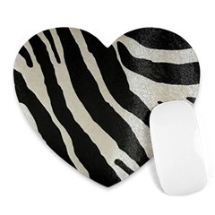 Zebra Print Heart Mousepads by NSGLOBALDESIGNS2