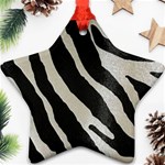 Zebra print Star Ornament (Two Sides) Back