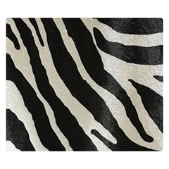 Zebra Print Double Sided Flano Blanket (small)  by NSGLOBALDESIGNS2