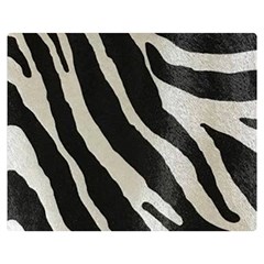 Zebra Print Double Sided Flano Blanket (medium)  by NSGLOBALDESIGNS2