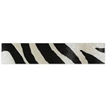 Zebra print Small Flano Scarf Front