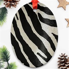 Zebra Print Ornament (oval) by NSGLOBALDESIGNS2