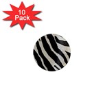 Zebra print 1  Mini Magnet (10 pack)  Front