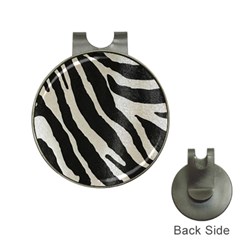 Zebra Print Hat Clips With Golf Markers by NSGLOBALDESIGNS2