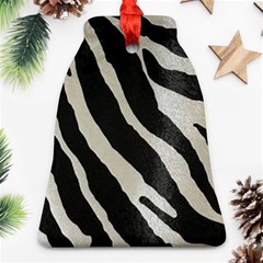 Zebra Print Bell Ornament (two Sides) by NSGLOBALDESIGNS2