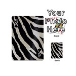 Zebra 2 print Playing Cards 54 (Mini) Front - Spade4