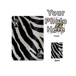 Zebra 2 print Playing Cards 54 (Mini) Front - Club10