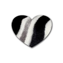 Stella Animal Print Rubber Coaster (heart)  by NSGLOBALDESIGNS2