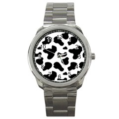 Cheetah Print Sport Metal Watch by NSGLOBALDESIGNS2