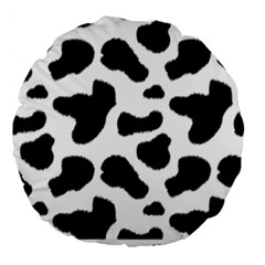 Cheetah Print Large 18  Premium Flano Round Cushions by NSGLOBALDESIGNS2