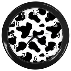 Cheetah Print Wall Clock (black) by NSGLOBALDESIGNS2