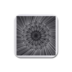 Sunflower Print Rubber Square Coaster (4 Pack)  by NSGLOBALDESIGNS2