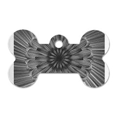 Sunflower Print Dog Tag Bone (two Sides) by NSGLOBALDESIGNS2