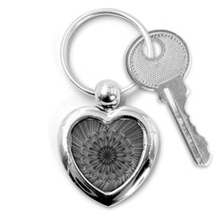 Sunflower Print Key Chains (heart)  by NSGLOBALDESIGNS2