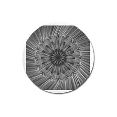 Sunflower Print Magnet 3  (round) by NSGLOBALDESIGNS2